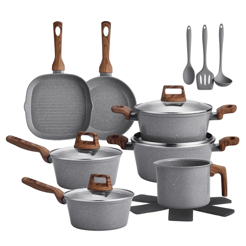 12-Piece Non-Stick Cookware Set – Graphite